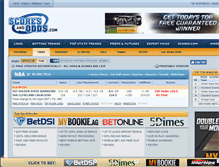 Tablet Screenshot of espn.scoresandodds.com